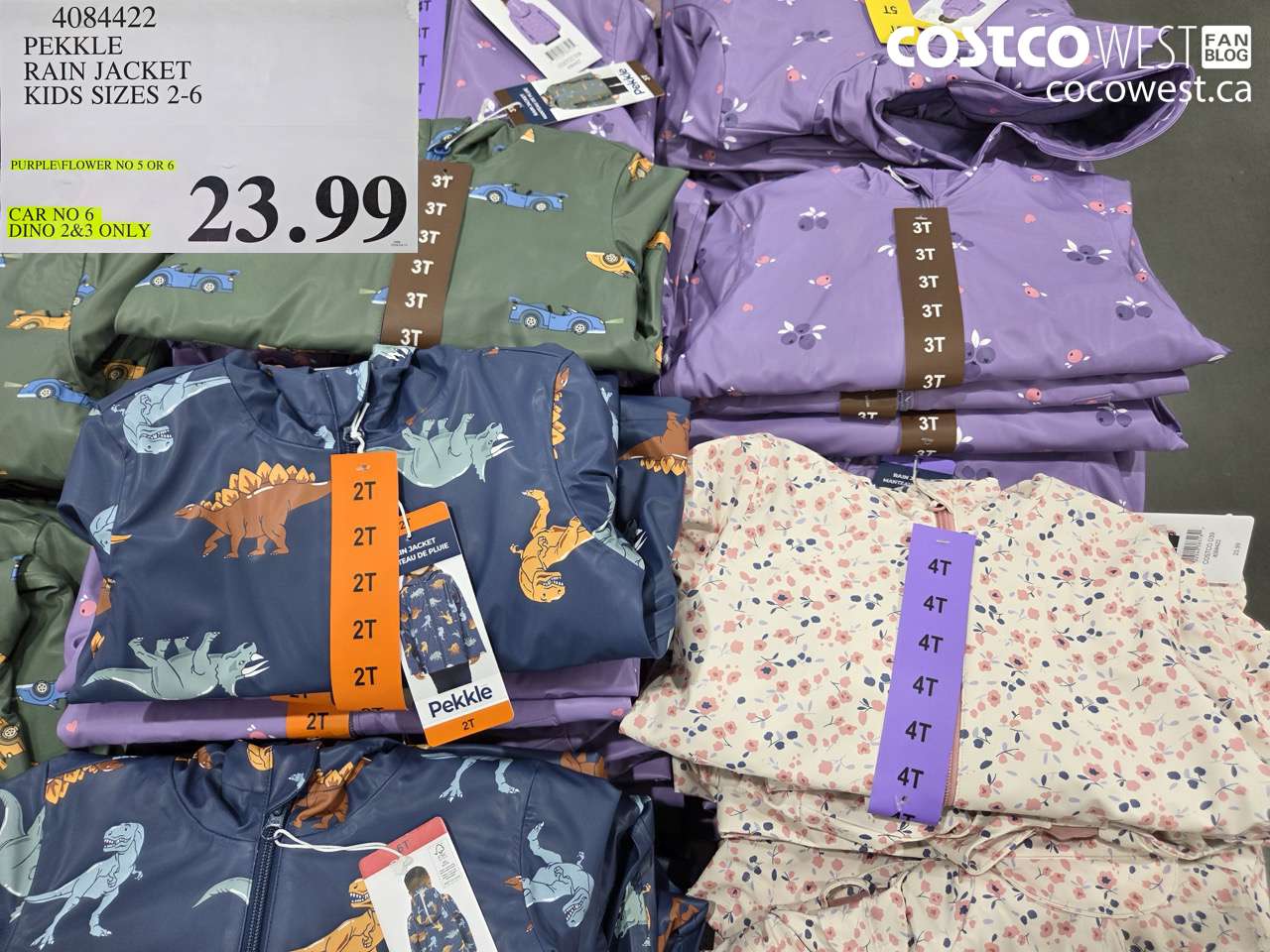 pekkle rain jacket kids sizes 26