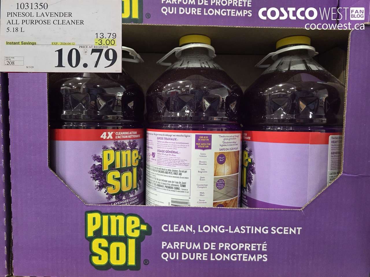 pinesol lavender all purpose cleaner 518 l