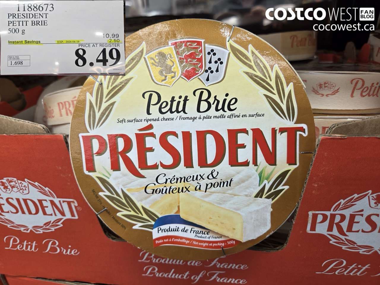 PRESIDENT PETIT BRIE 500 G