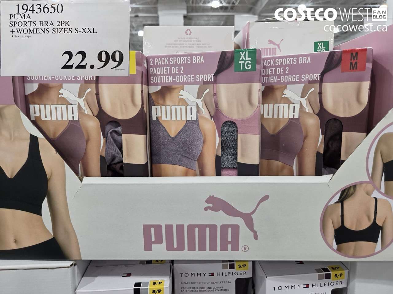 puma sports bra 2pk  womens sizes sxxl