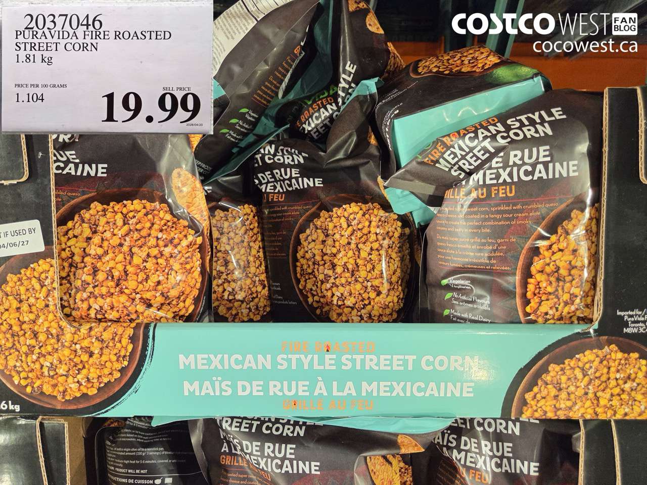 PURAVIDA FIRE ROASTED STREET CORN 1.8 KG