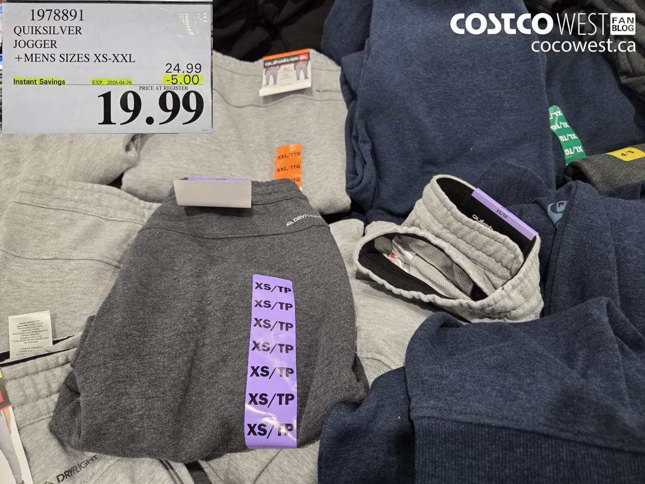 QUICKSILVER JOGGER + MENS SIZES XS-XXL