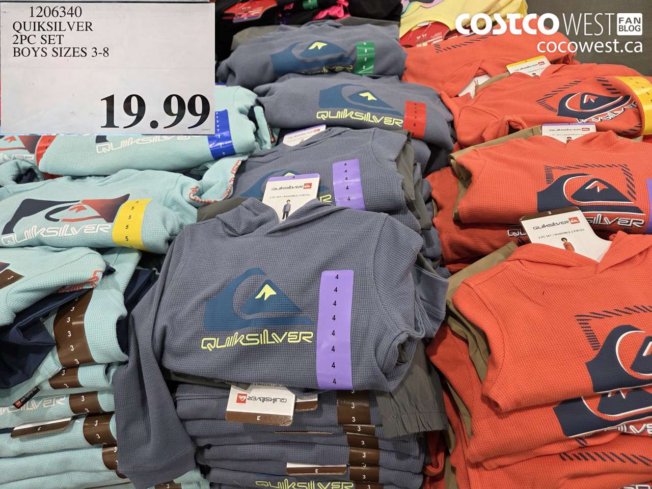 QUIKSILVER 2PC SET BOYS SIZES 3-8