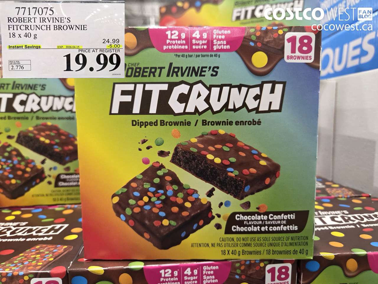 ROBERT IRVINE’S FITCRUNCH BROWNIE 18 X 40 G