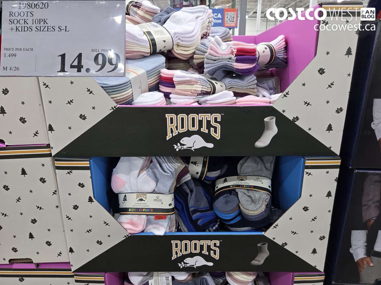 ROOTS SOCK 10PK + KIDS SIZES S-L