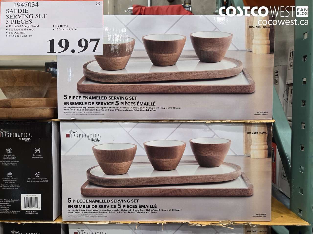 safdie serving set 5 pieces