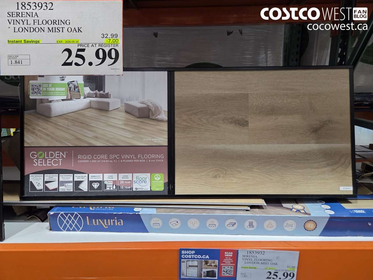 SERENIA VINYL FLOORING LONDON MIST OAK