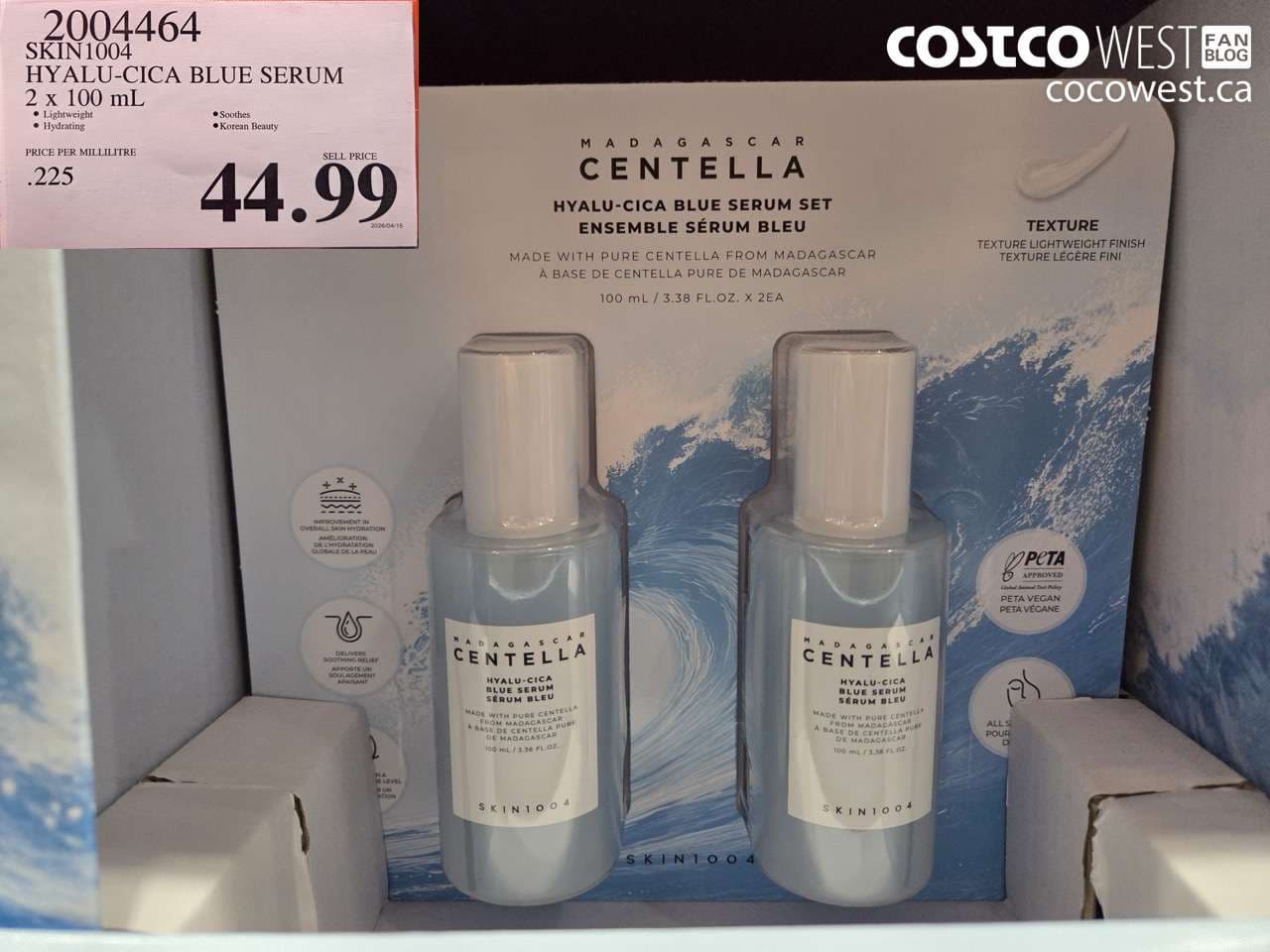 SKIN1004 HYALU-CICA BLUE SERUM 2 X 100ML