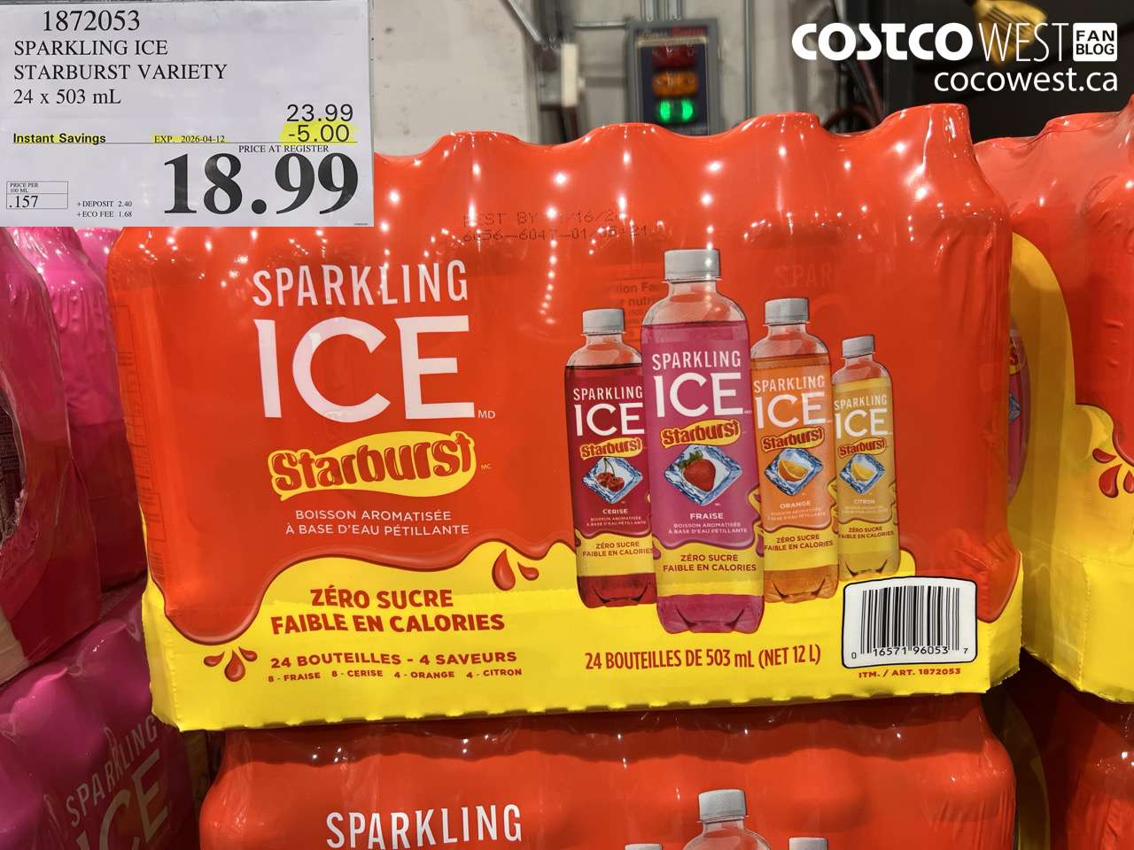 sparkling ice starburst variety 24 x 503ml