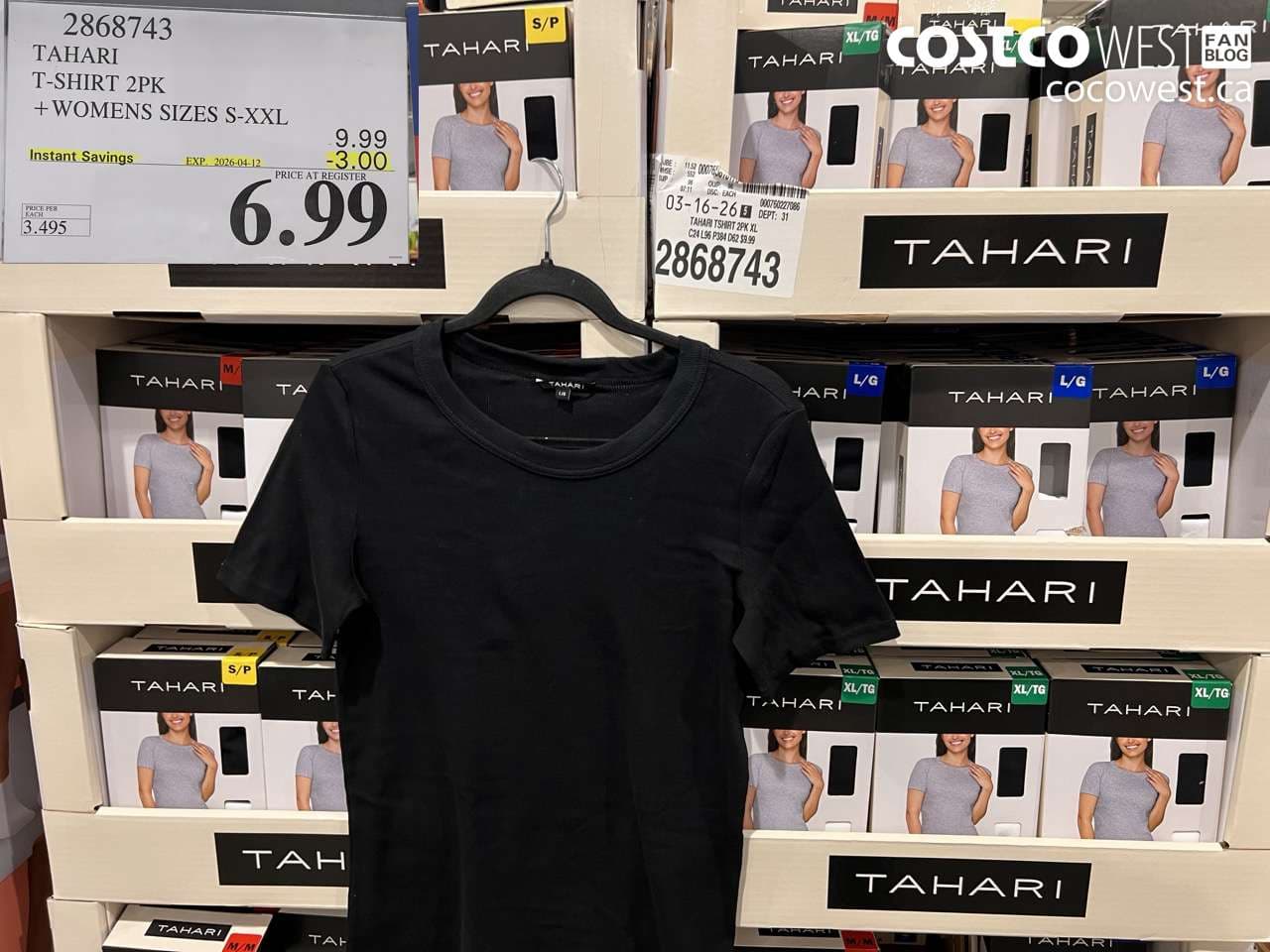 TAHARI T-SHIRT 2PK + WOMENS SIZES S-XXL