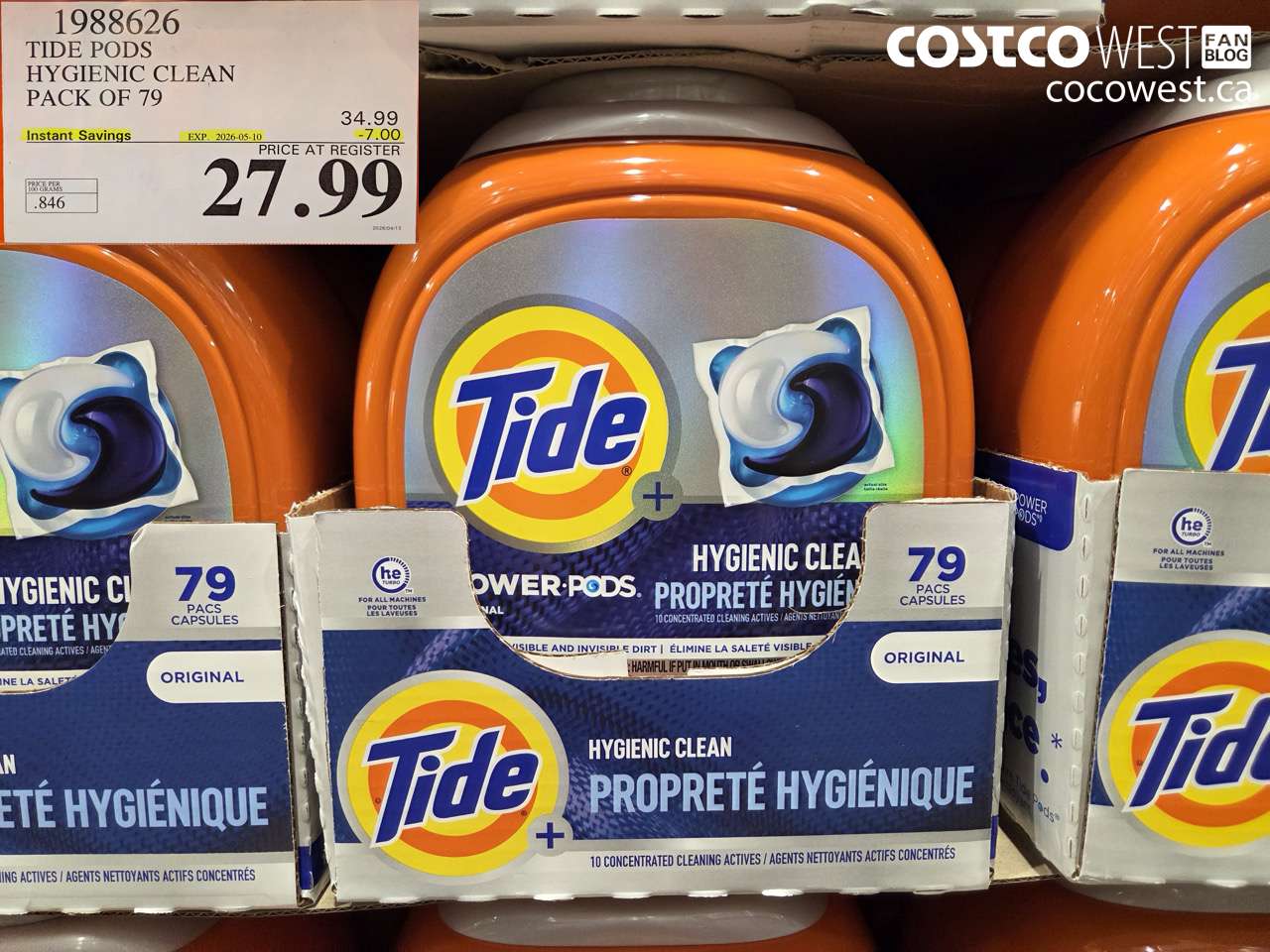 tide pods hygienic clean pack of 79