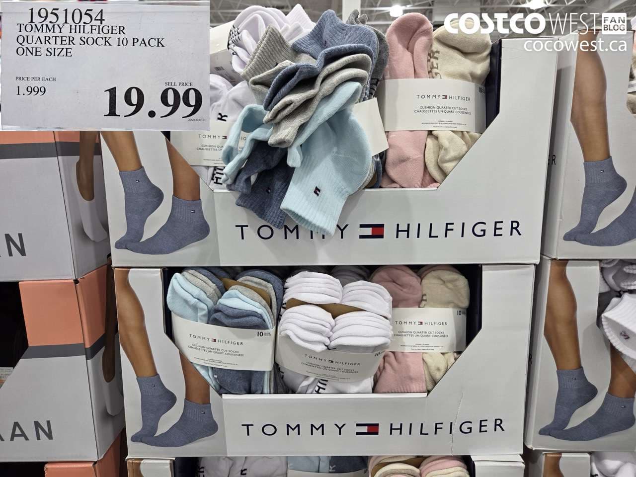 TOMMY HILFIGER QUARTER SOCK 10 PACK ONE SIZE