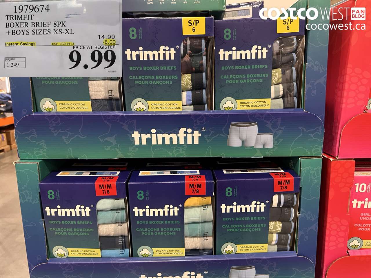 TRIMFIT BOXER BRIEF 8PK + BOYS SIZES XS-XL