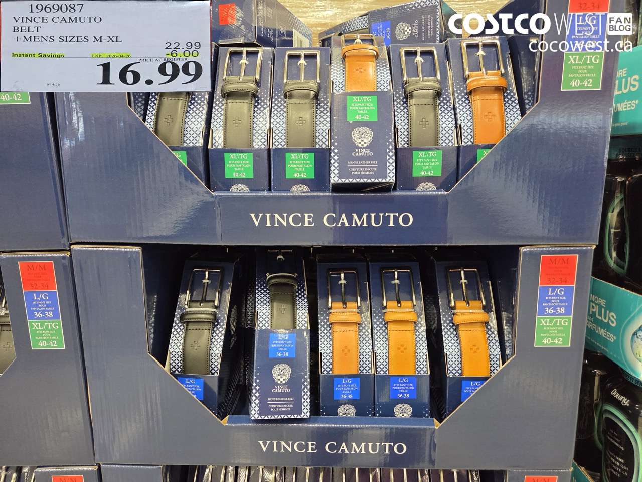 vince camuto belt  mens sizes mxl