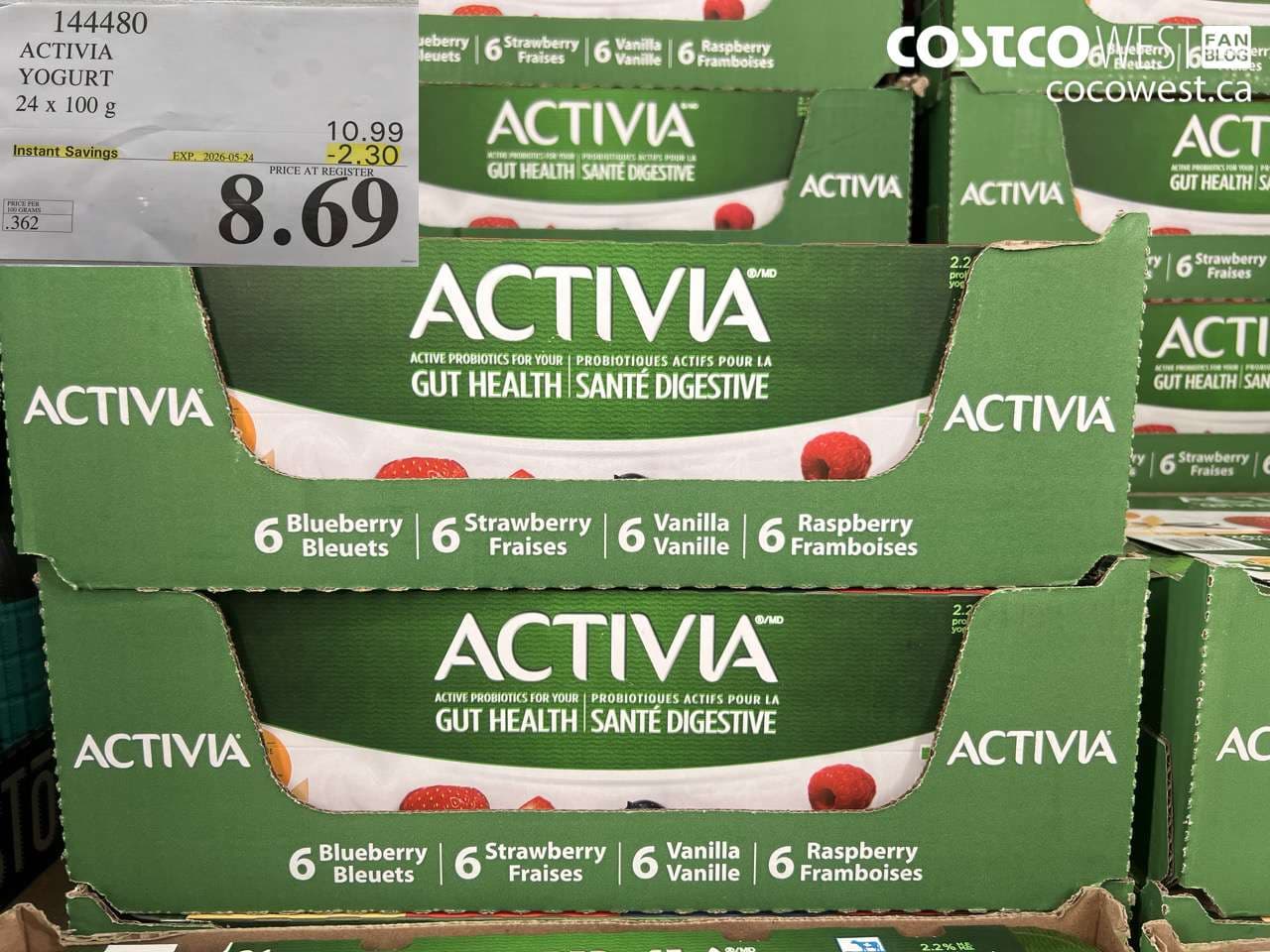 activia yogurt 24 x 100 g