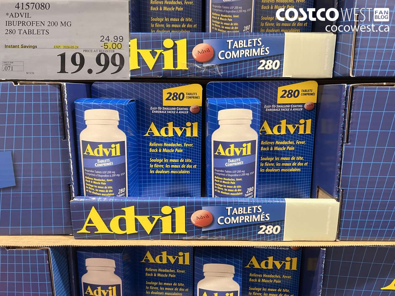 advil ibuprofen 200 mg 280 tablets