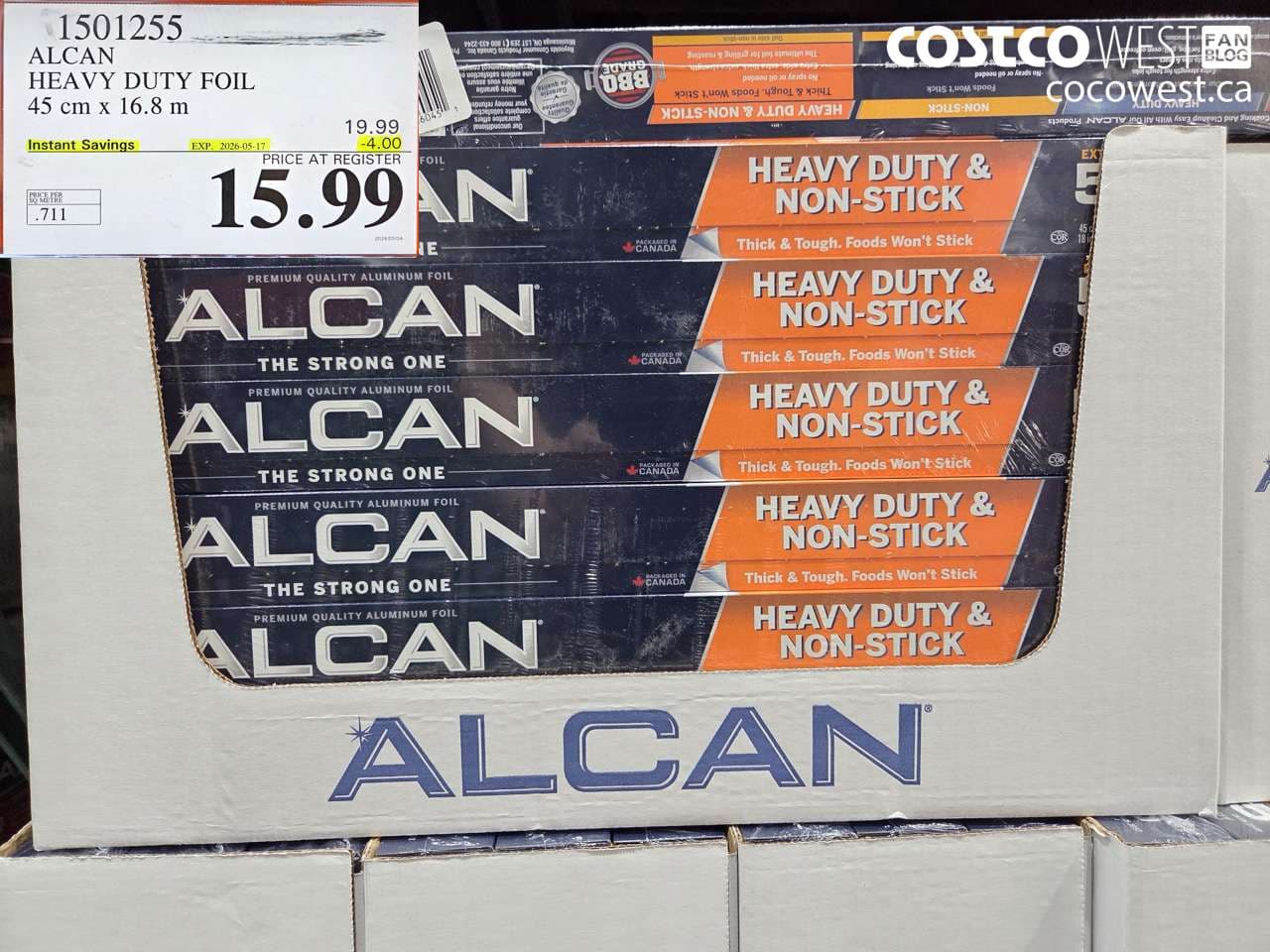 ALCAN HEAVY DUTY FOIL 45 CM X 16.8 M