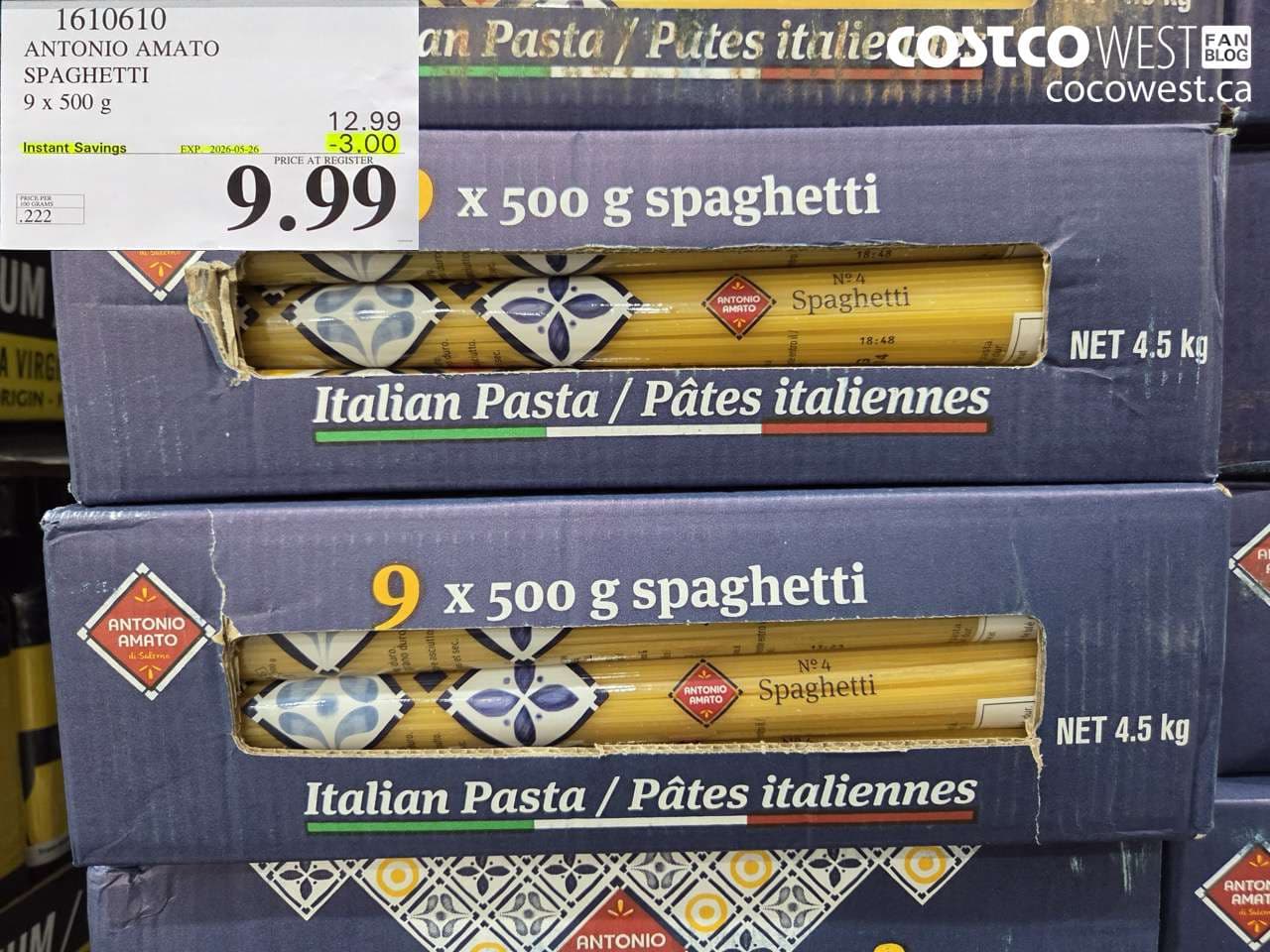 antonio amato spaghetti 9 x 500 g