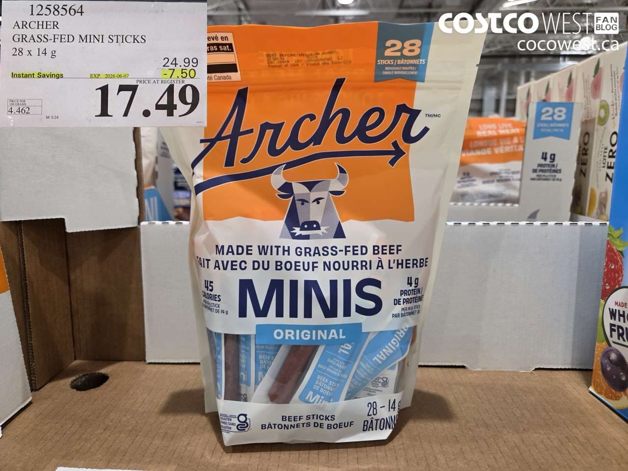 ARCHER GRASS-FED MINI STICKS 28 X 14 G