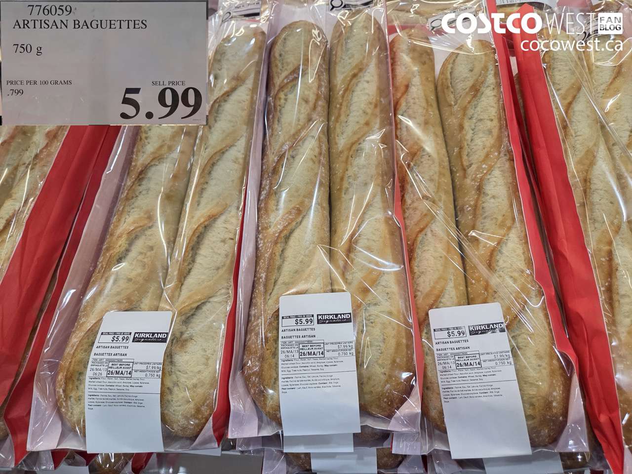 ARTISAN BAGUETTES 750 G