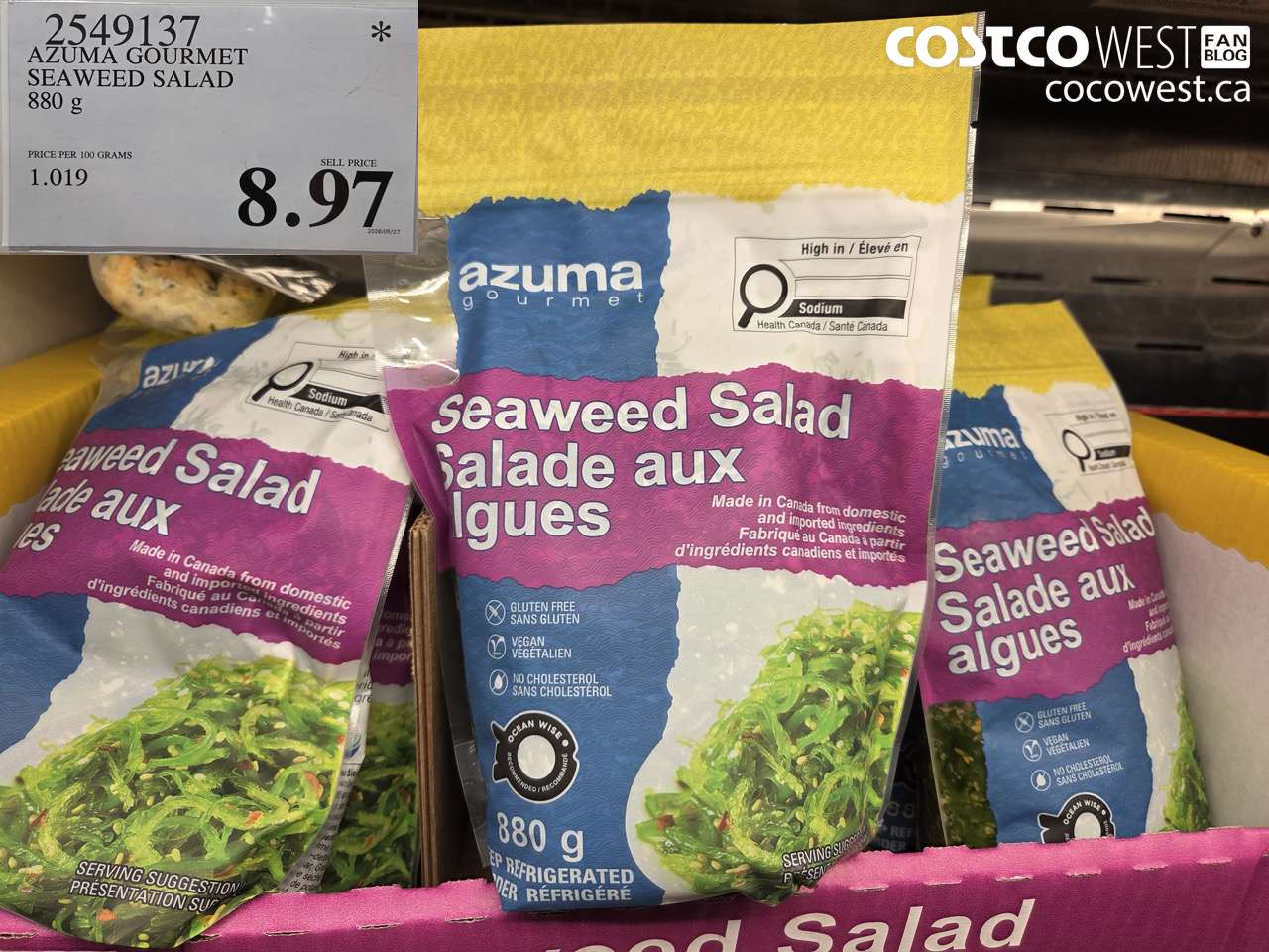 azuma gourmet seaweed salad 880 g
