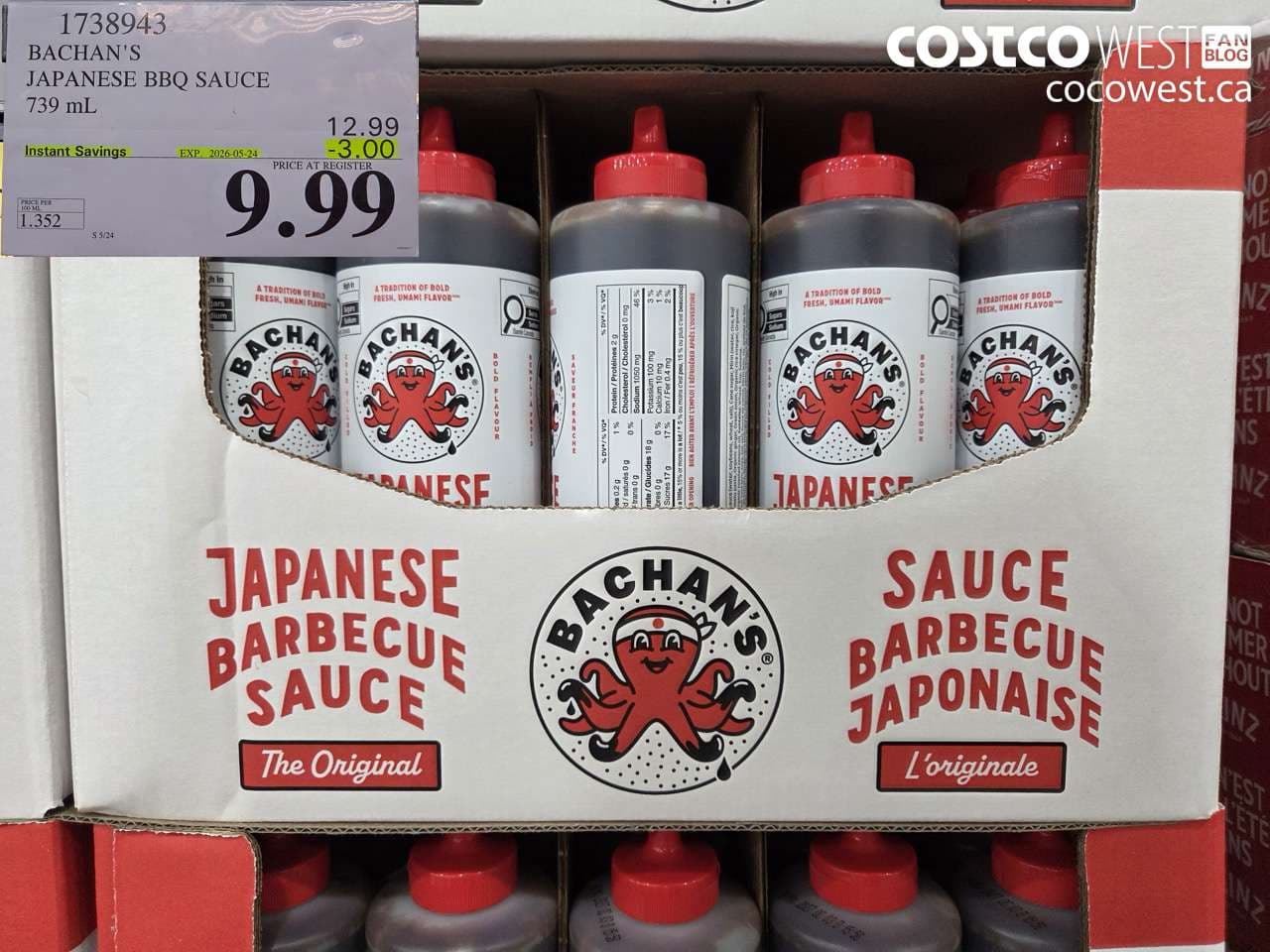 BACHAN’S JAPANESE BBQ SAUCE 739 ML