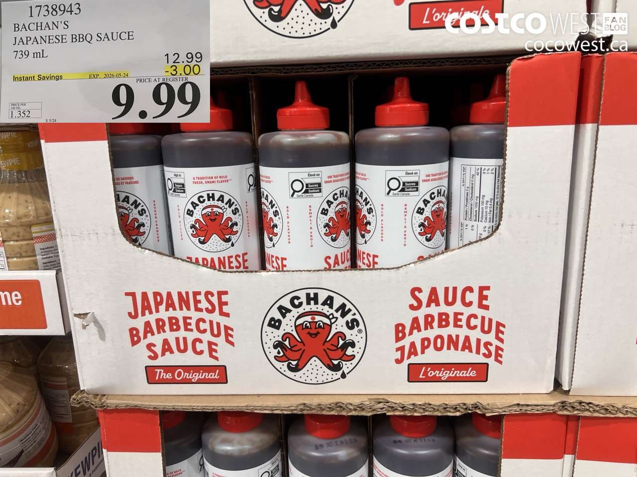 bachans japanese bbq sauce 739 ml