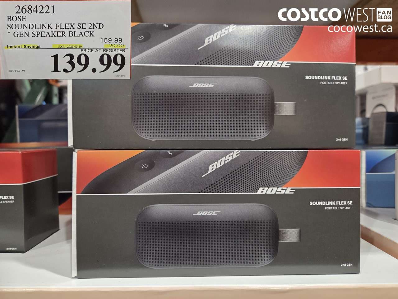 BOSE SOUNDLINK FLEX SE 2ND GEN SPEAKER BLACK