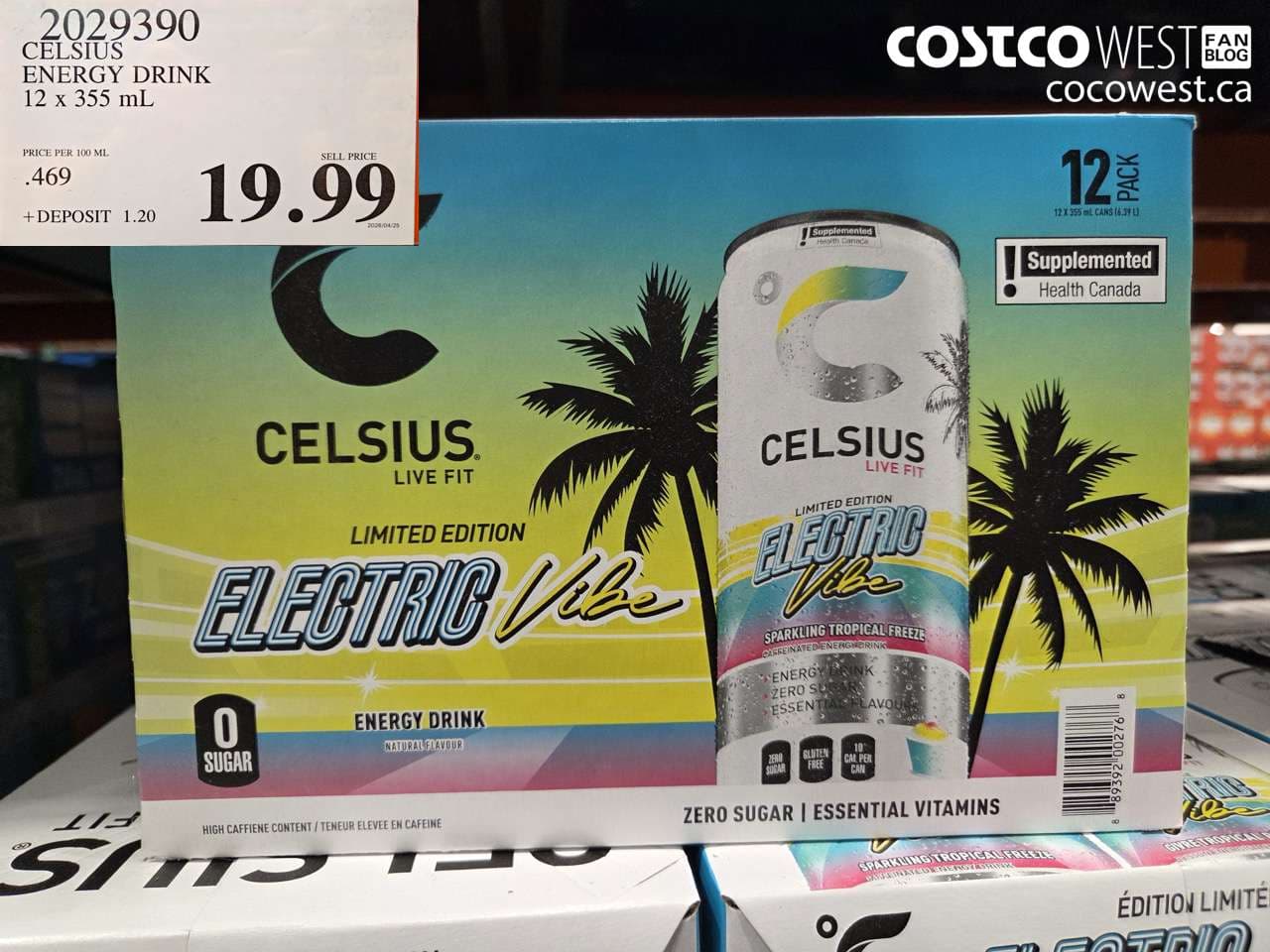 CELSIUS ENERGY DRINK 12 X 355 ML