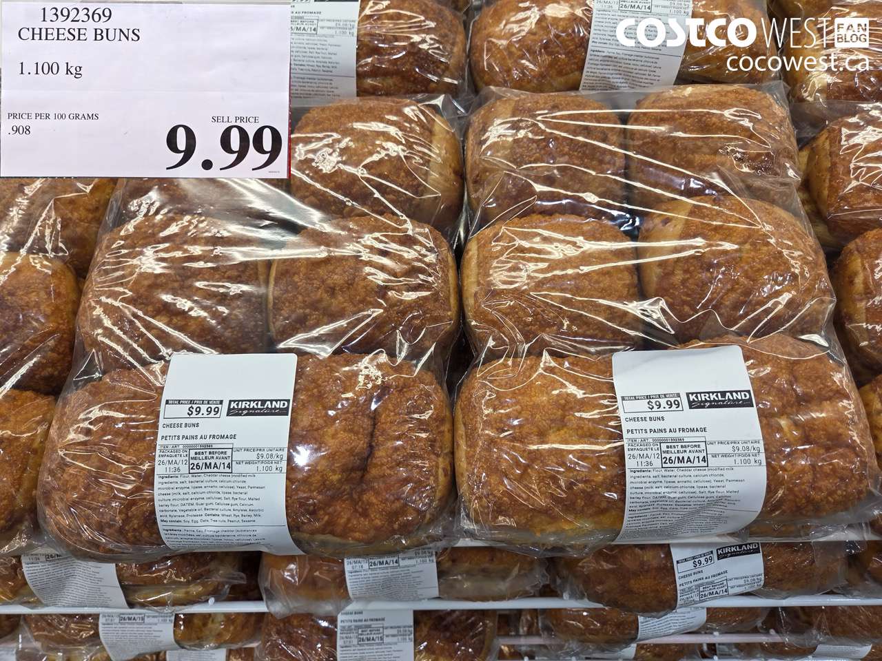 CHEESE BUNS 1.100 KG