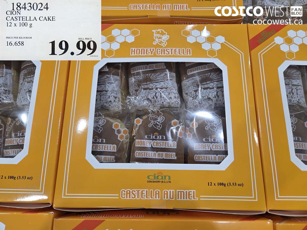 CION CASTELLA CAKE 12 X 100 G