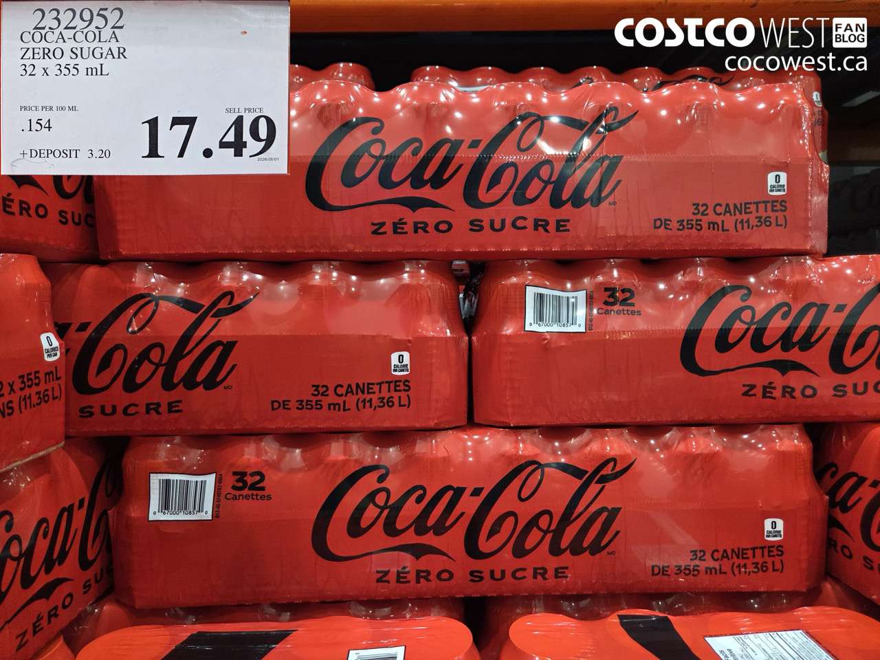 COCA-COLA ZERO SUGAR 32 X 355 ML