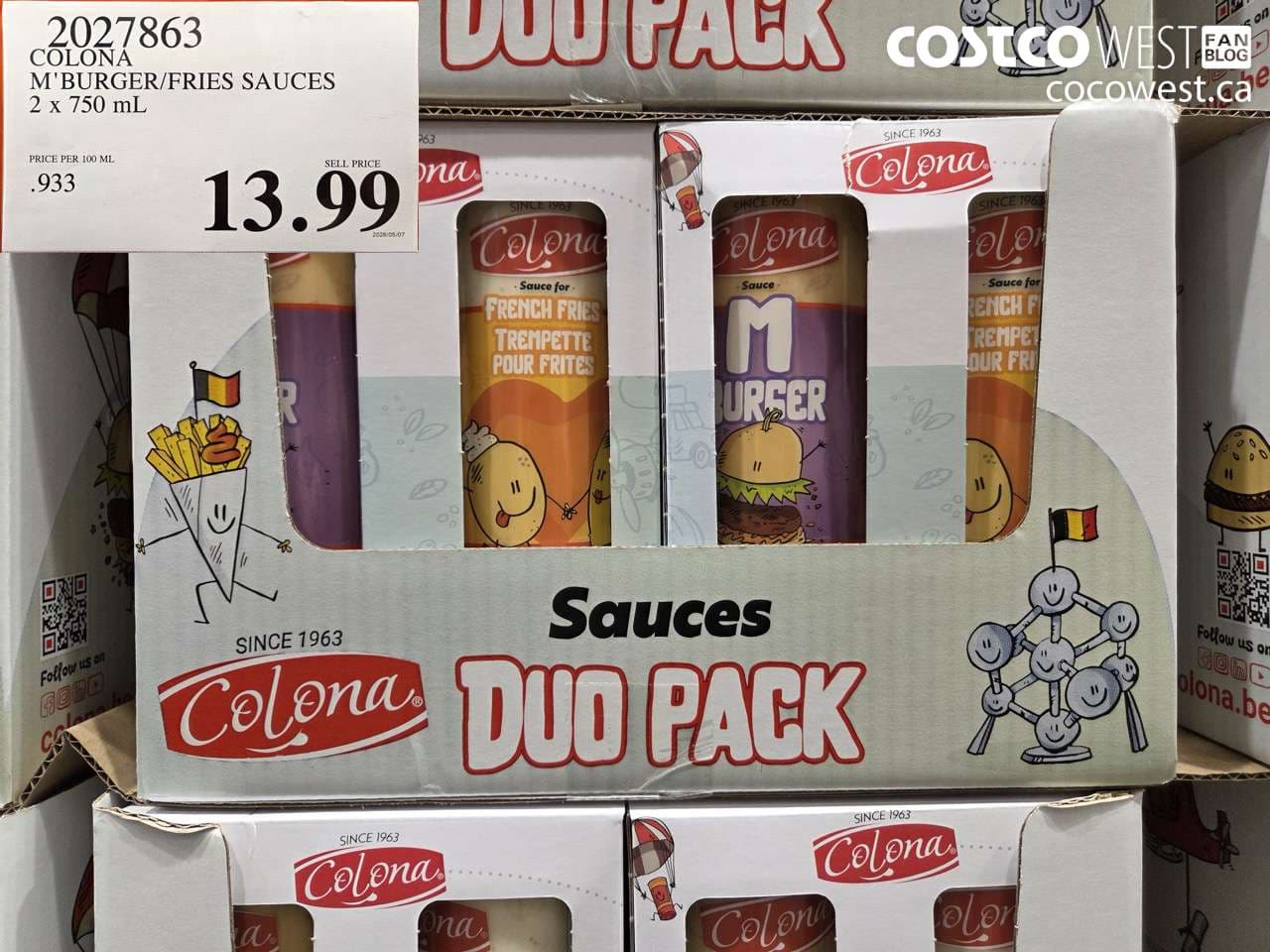 COLONA M’BURGER/FRIES SAUCES 2 X 750 ML