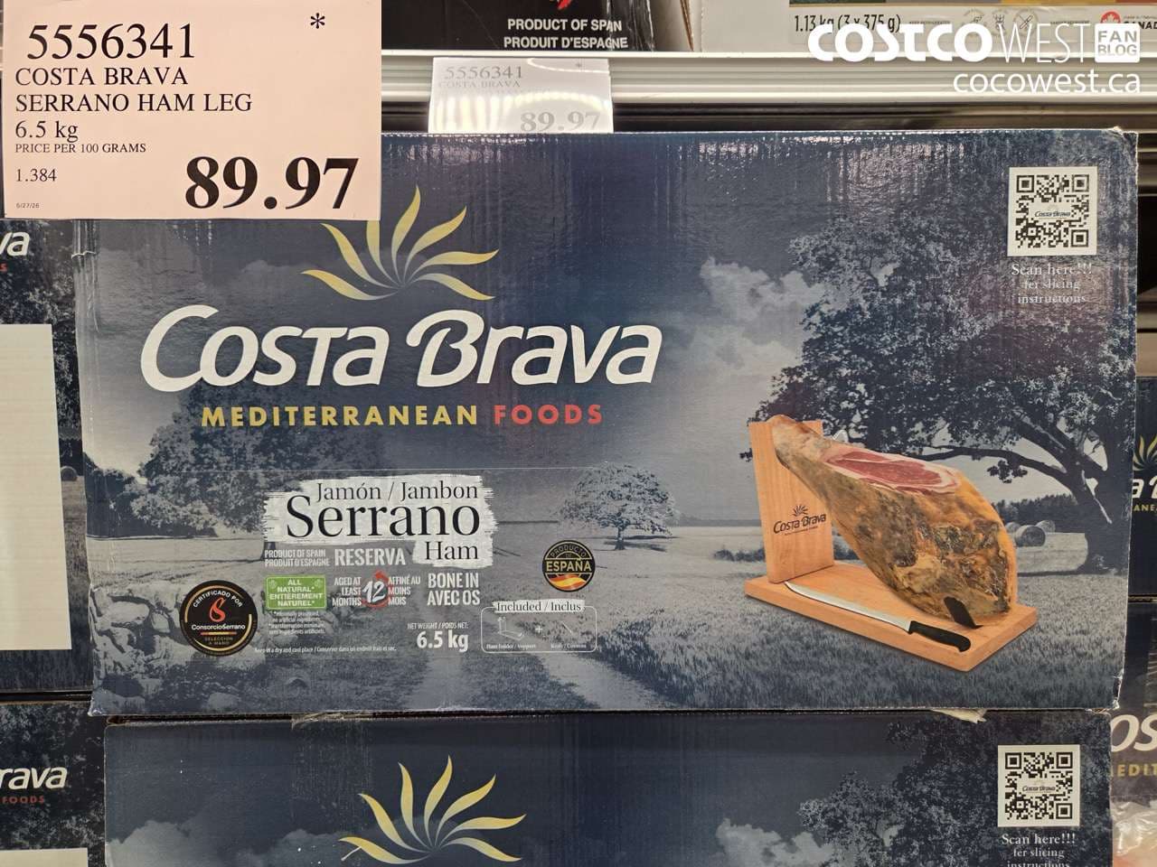 costa brava serrano ham leg 65 kg