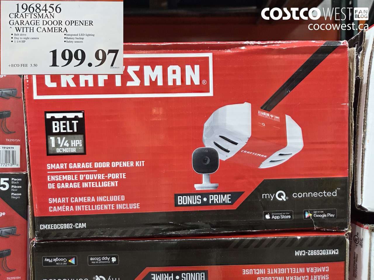 craftsman garage door opener with camera