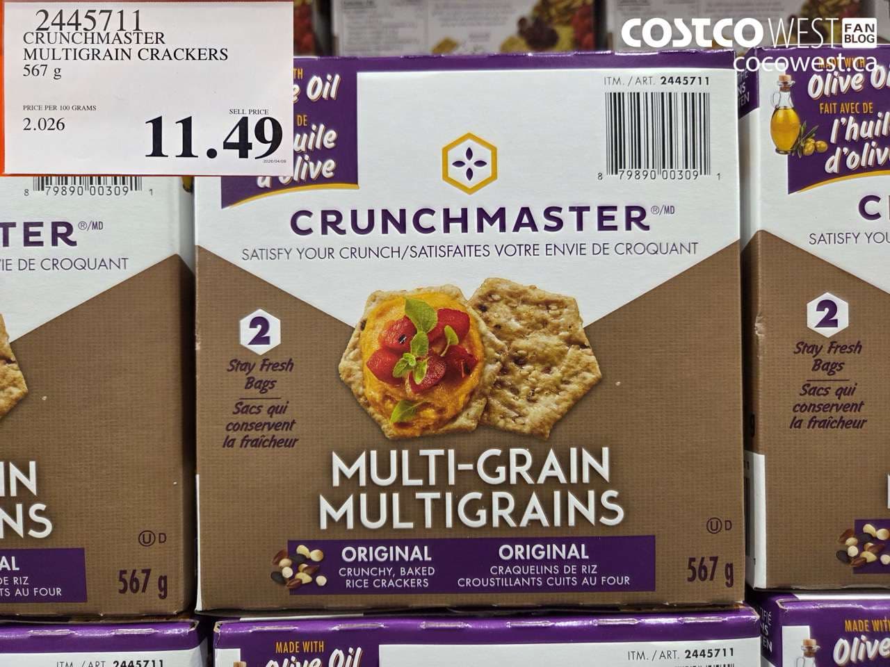 CRUNCHMASTER MULTIGRAIN CRACKERS 567 G