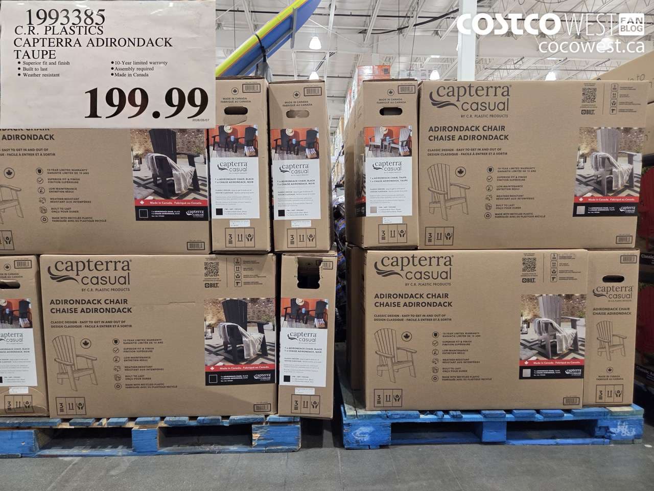 C.R. PLASTICS CAPTERRA ADIRONDACK TAUPE