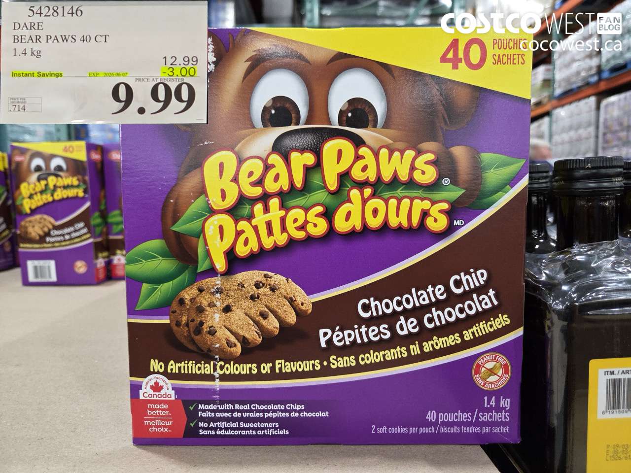 DARE BEAR PAWS 40 CT 1.4 KG