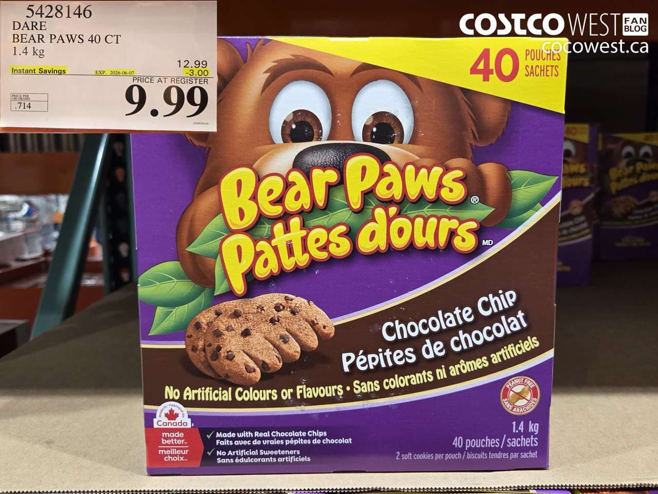 dare bear paws 40 ct 14 kg