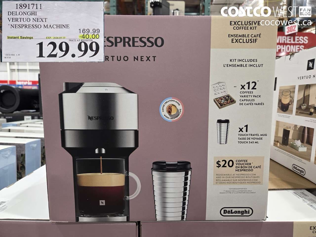 DELONGHI VERTUO NEXT NESPRESSO MACHINE