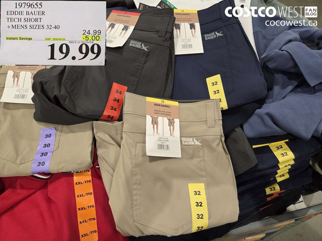 EDDIE BAUER TECH SHORT + MENS SIZES 32-40