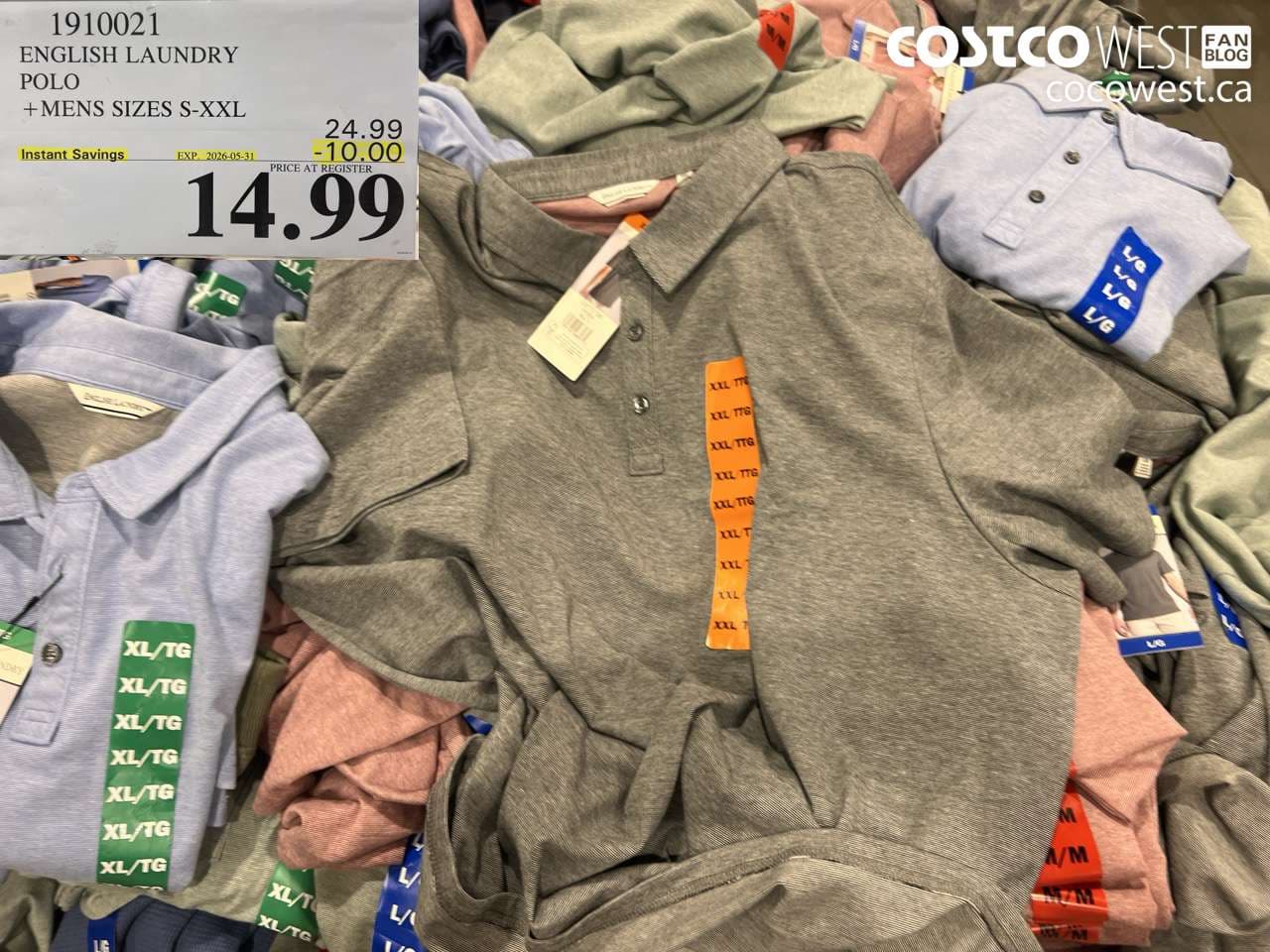 ENGLISH LAUNDRY POLO MENS SIZES S-XXL