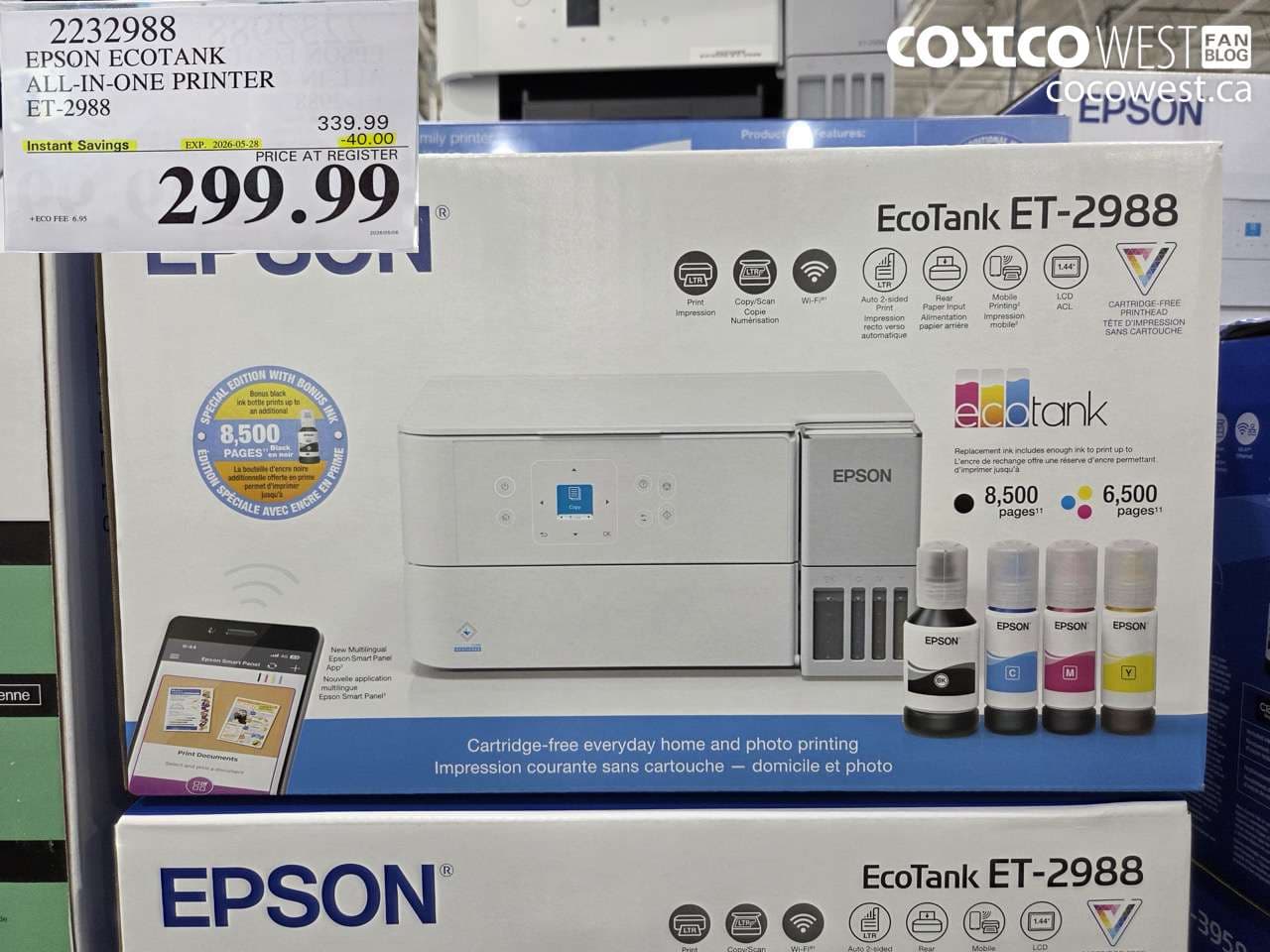 epson ecotank allinone printer et2988