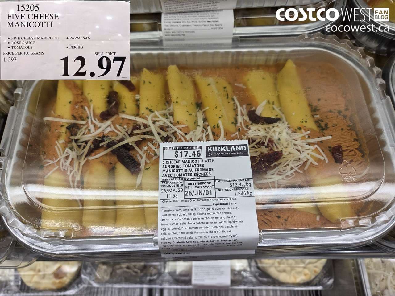 five cheese manicotti