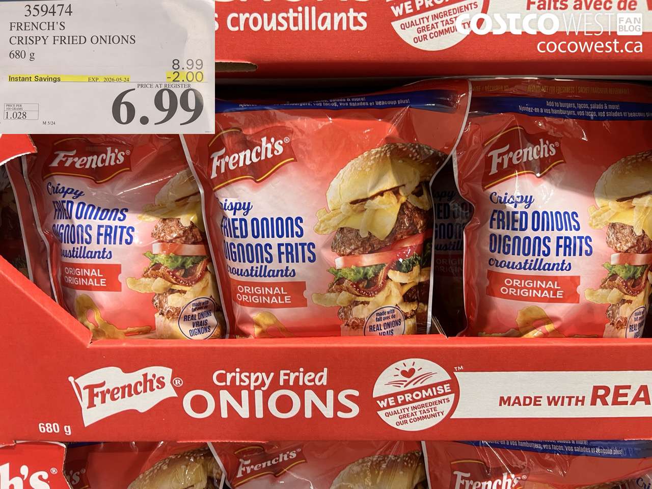 frenchs crispy fried onions 680 g