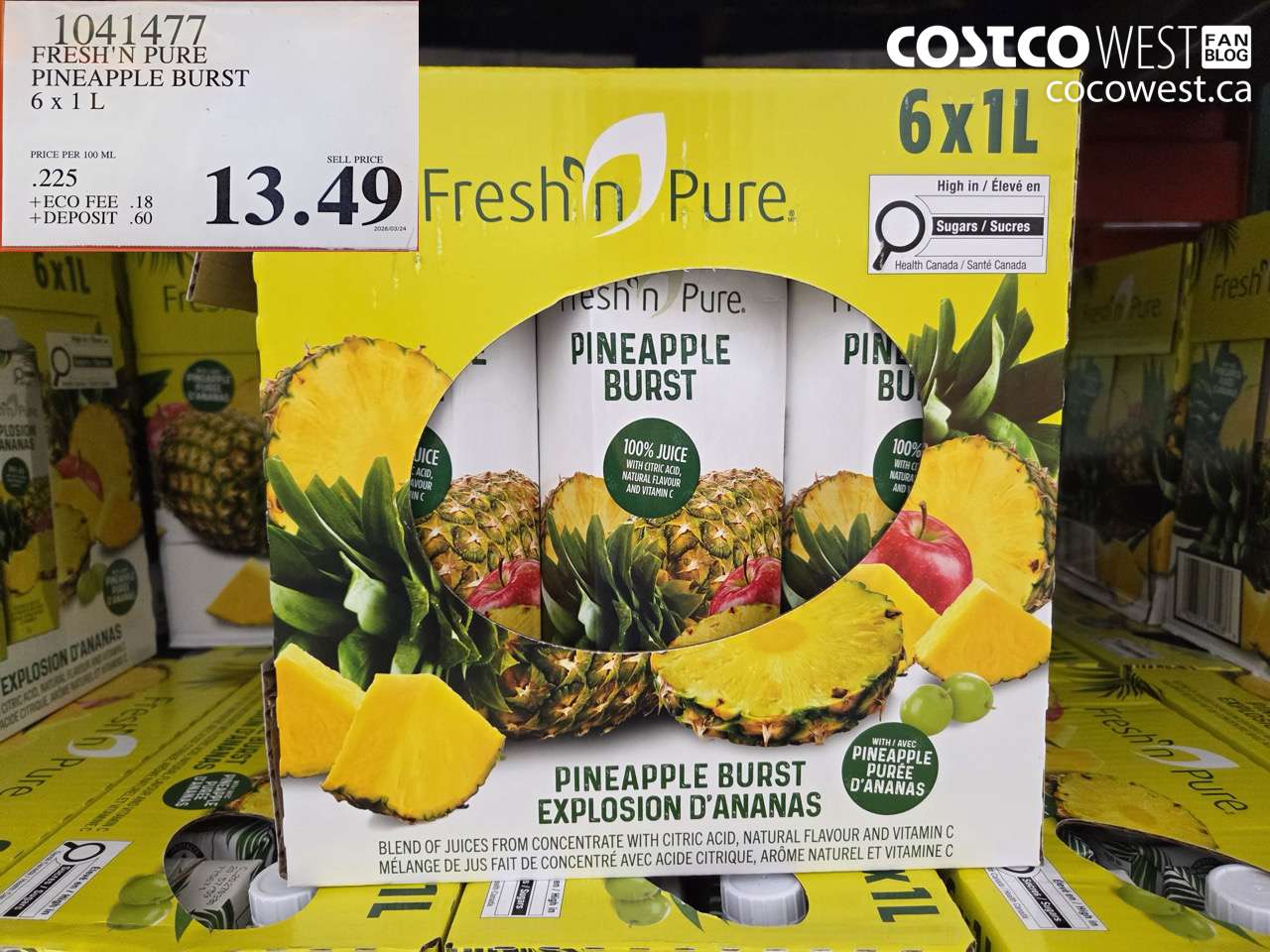 FRESH’N PURE PINEAPPLE BURST 6 X 1 L