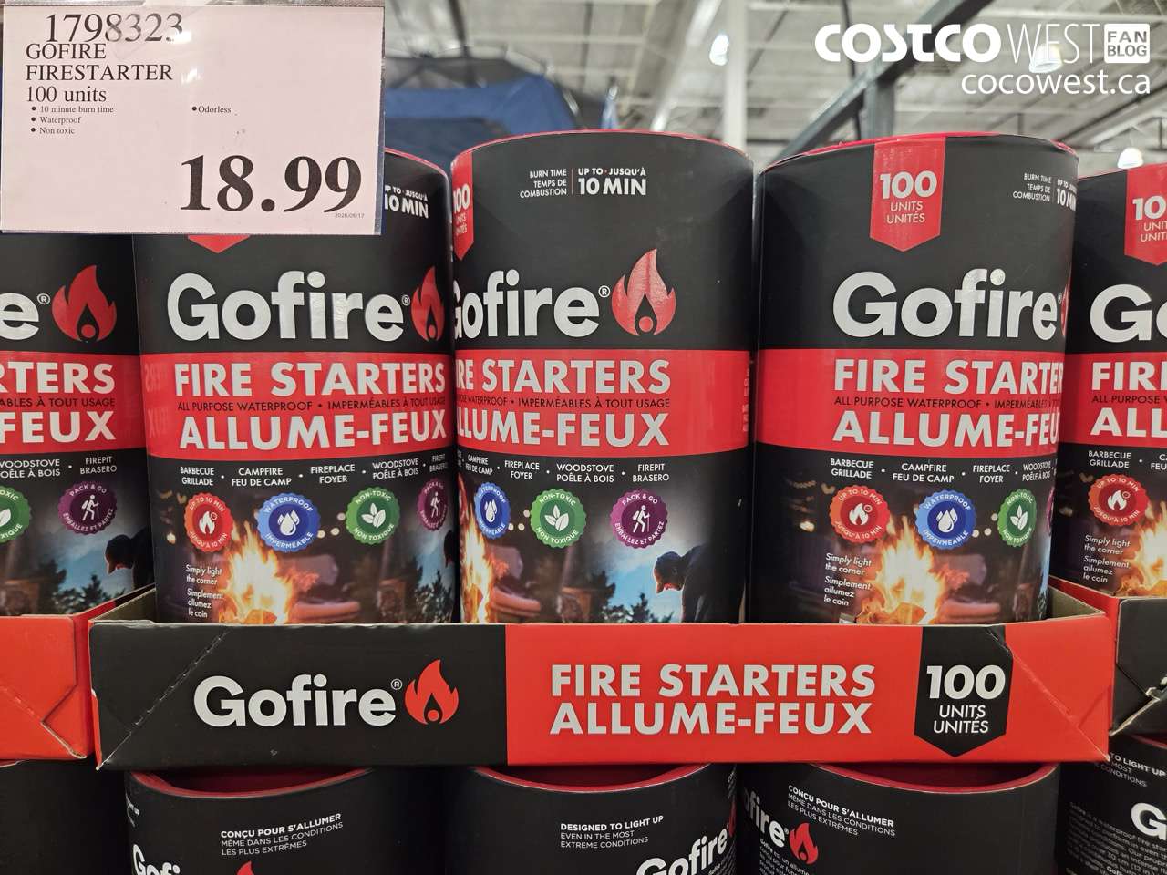 GOFIRE FIRESTARTER 100 UNITS
