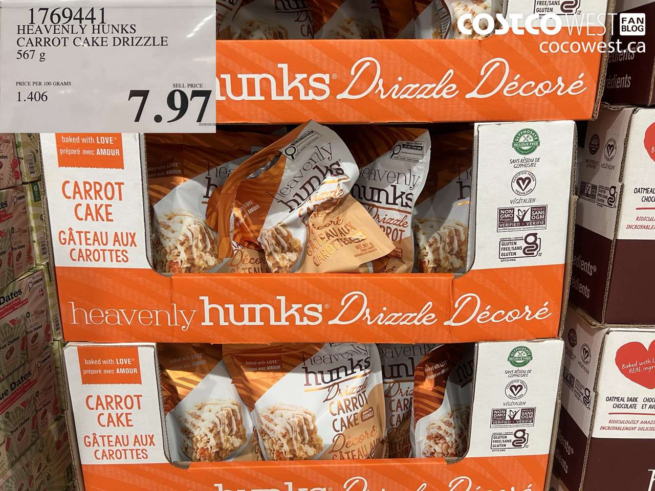 heavenly hunks carrot cake drizzle 567 g