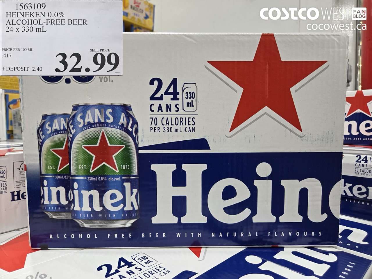 HEINEKEN 0.0% ALCOHOL-FREE BEER 24 X 330 ML