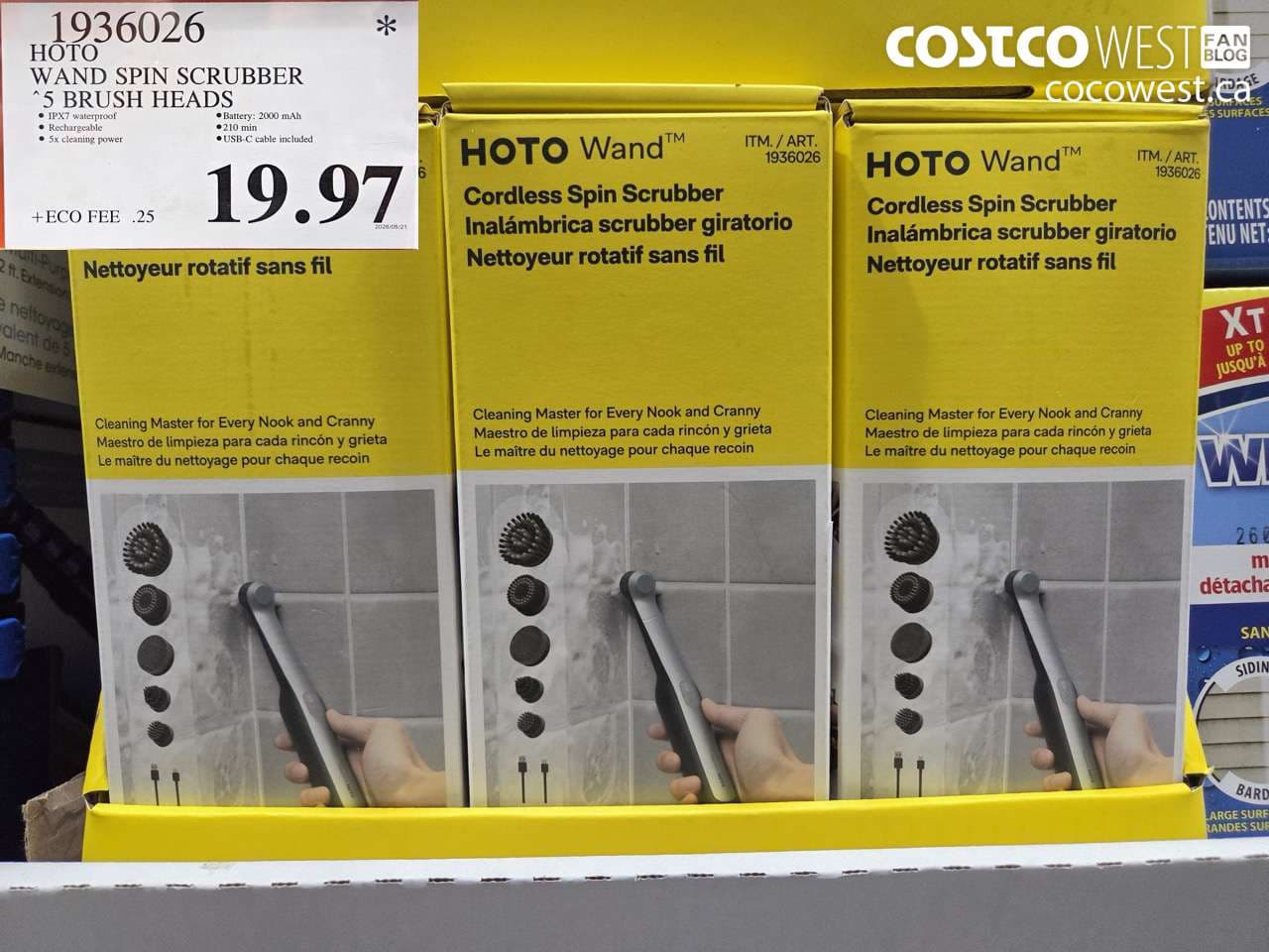 hoto wand spin scrubber 5 brush heads